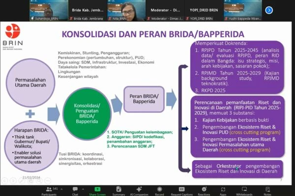 Webinar Sinkronisasi Urusan Litbang Dalam RKPD 2025