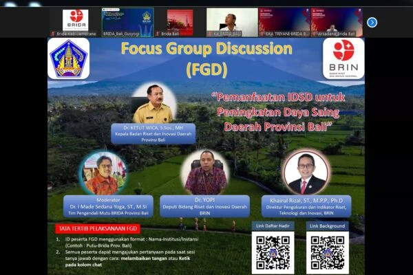 FGD Pemanfaatan IDSD untuk Peningkatan Daya Saing Daerah Provinsi Bali