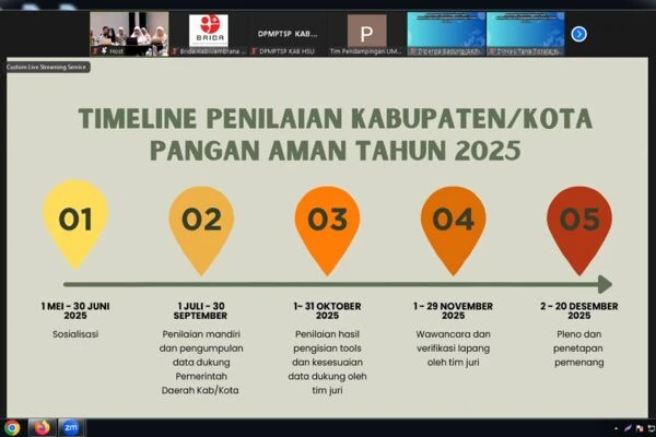 Sosialisasi Teknis Pengisian Tools Penilaian Mandiri Kab/Kota Pangan Aman 2025